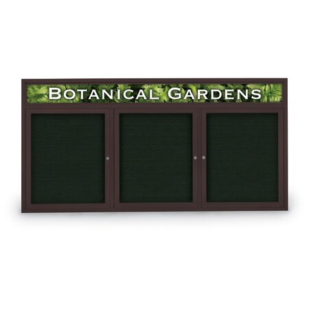 United Visual Products Indoor Enclosed Combo Board, 42"x32", Gold Frame/Burgundy & Amethyst UVCB4232G-BURGUN-AMETHY